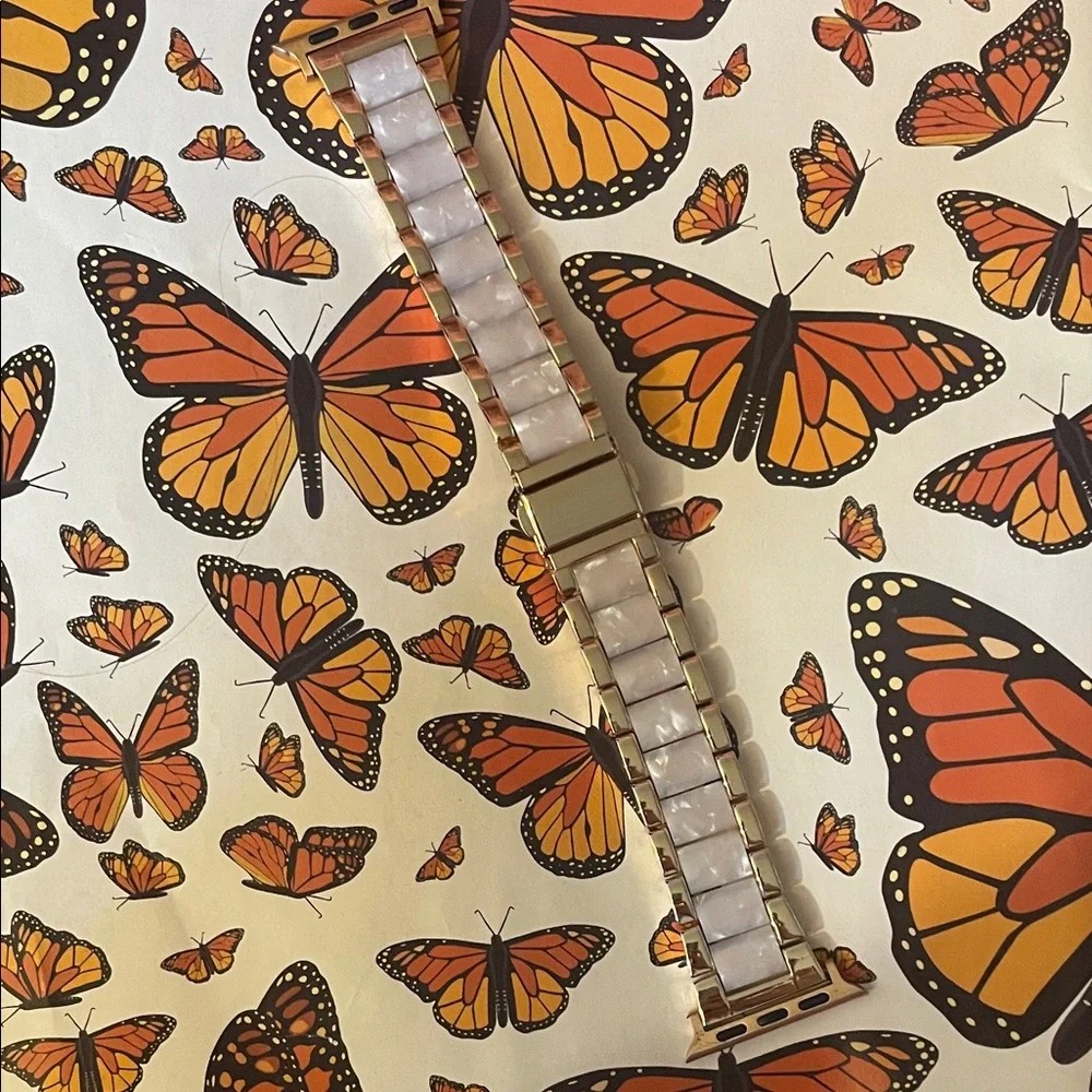 Elegant rose gold/marble inspired Apple Watch Band